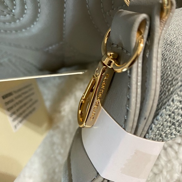 VALENTINO ORLANDI CROSSBODY BAG, Light Gray w/guitar strap - Picture 7 of 16